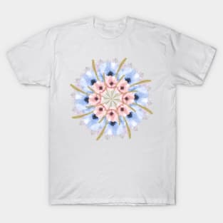 chic flowers mandala T-Shirt